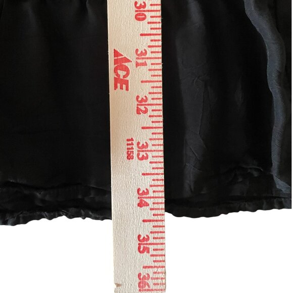 Vintage Y2K Black Mixed-Media Tiered Maxi Skirt – Size S - Picture 4 of 6